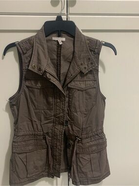 Maurices Utility Vest in Taupe Brown